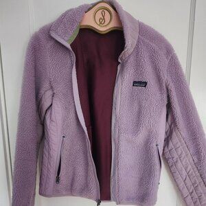Vintage Patagonia Lavender Full Zip Fleece in Medium, Good Condition